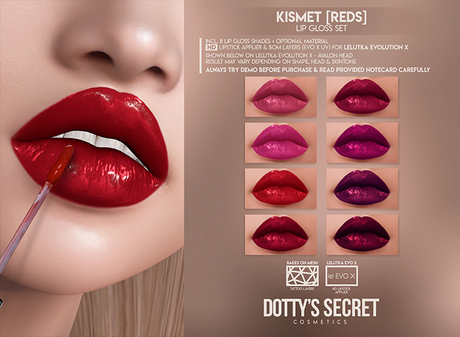 Second Life Marketplace - Dotty's Secret - Kismet [REDS] - Lip Gloss